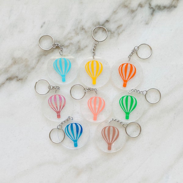 Hot Air Balloon Keychain | Balloon Keychain | Bright Keychain | Colorful Keychain | Balloon Charm | Custom Balloon Charm