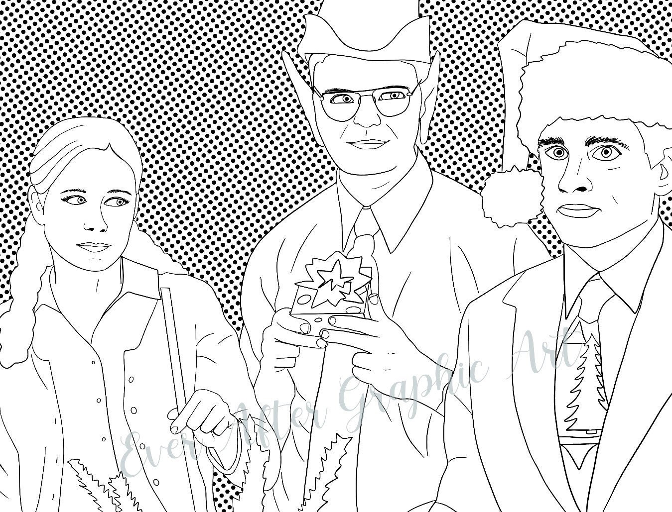 The Office Coloring Pages Etsy