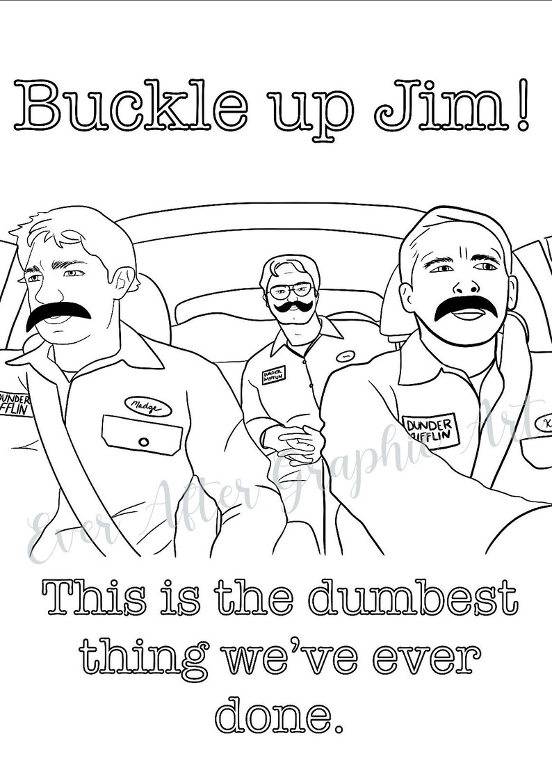 The Office Coloring Pages - Etsy