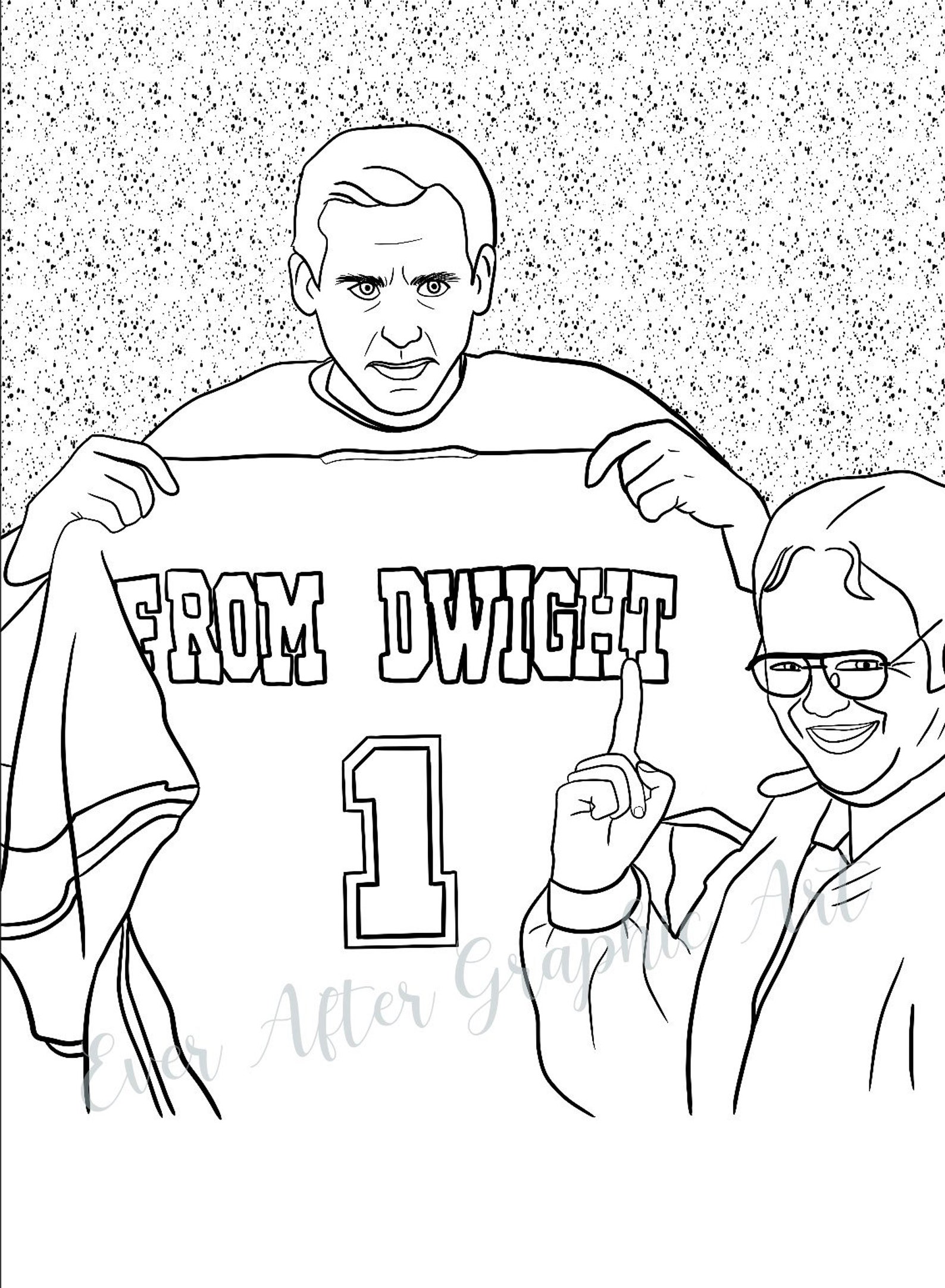 The Office Coloring Pages - Etsy