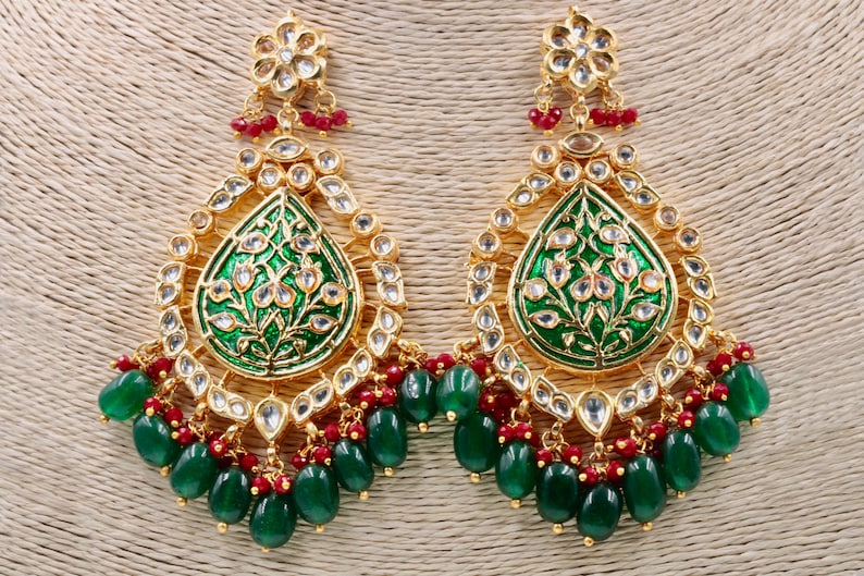 Bollywood Jewelry Indian Jewelry set Indian Handmade jewelry pair Earrings set Indian Party Jewelry Necklace gift for her SKU:114420