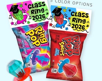 2026 Graduation Pop Gastgeschenke: Taschendeckel, Sofort Download zum ausdrucken