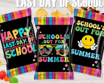 Last Day of School Candy Chip Bags: Student Gift Treats (Printable Download)