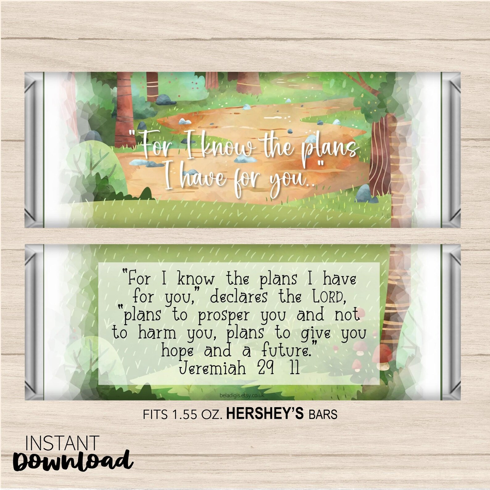Printable Bible Verse Candy Bar Wrappers | Chocolate Bars | the Plans I ...