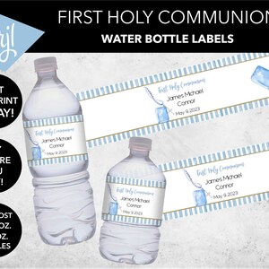 Water Bottle Name Labels  Round Waterproof Stickers – Label Land