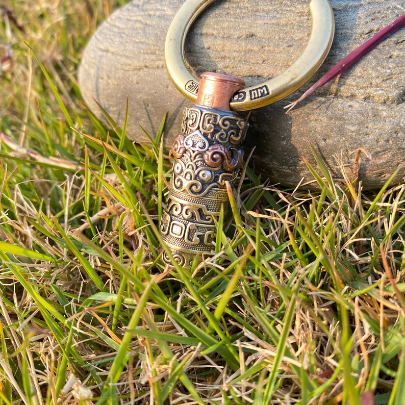 Handmade Brass Capsule Small Knife Keychain/necklaceutility Knife