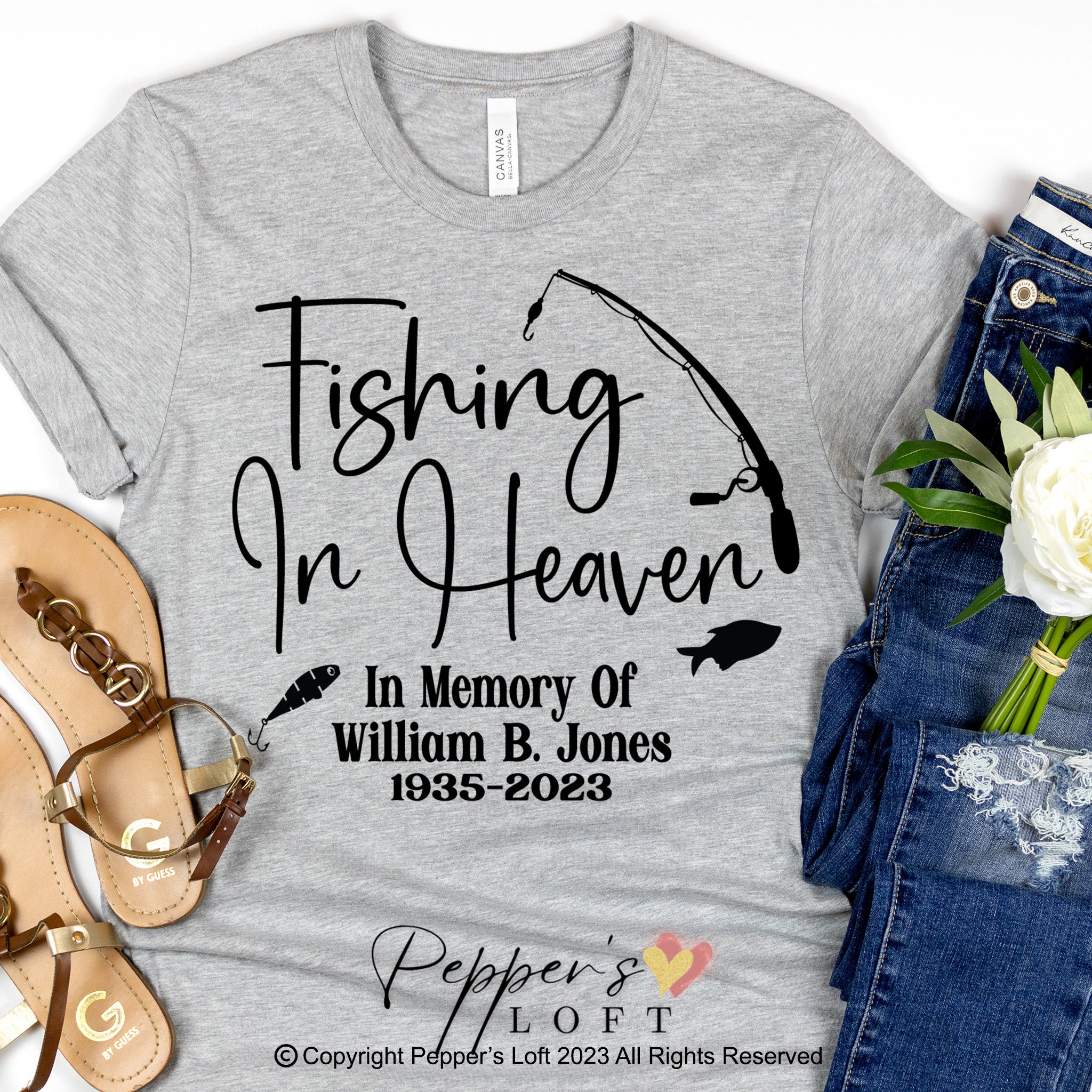 Memorial Shirt Fishing in Heaven -  Canada