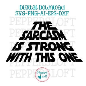 ¡El sarcasmo es fuerte con este! Descarga digital SVG