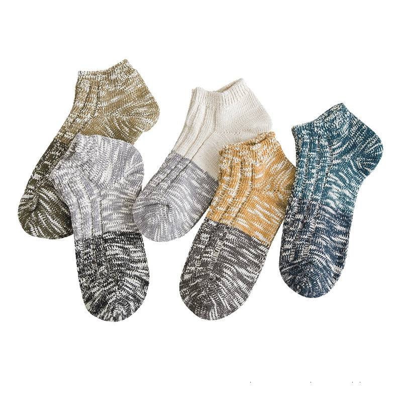 5 Pack Thick Cotton Men Socks Ankle Men Socks Absorbent Etsy Australia