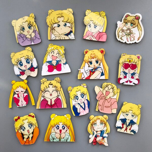 Sailor Moon Cartoon Imanes de nevera de acrílico