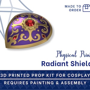 レイディアントシールド 3Dプリントキット - ゼルダの伝説 ブレス オブ ザ ワイルド コスプレ小道具