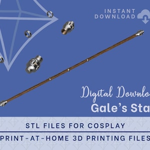 Gale's Staff STL Files - Baldur's Gate 3 Cosplay Prop (Digital Download)