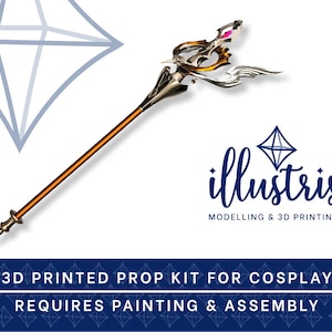 ALA MIGHAN/Sandteak Cane 3D Printed Kit [Final Fantasy XIV] Cosplay Prop