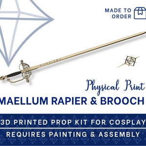 MAELLE KIT IMPRIMÉ 3D épée et broche Maellum [Expedition 33] | Kit d&#39;accessoires de cosplay