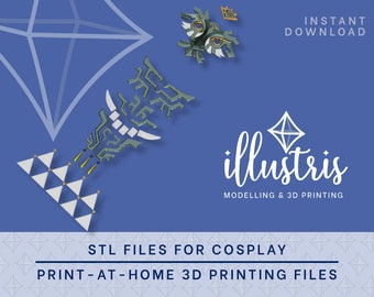 Charged Tabard STL Files - Cosplay Accessory (Digital Download)