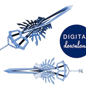 X-Blade Keyblade STL FILES [Kingdom Hearts] Cosplay Prop | 3D Print files