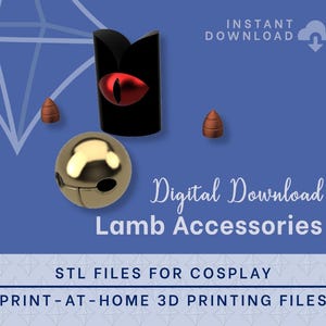 LAMB Accessories STL FILES [Cult of the Lamb] Cosplay Prop | 3D Print files