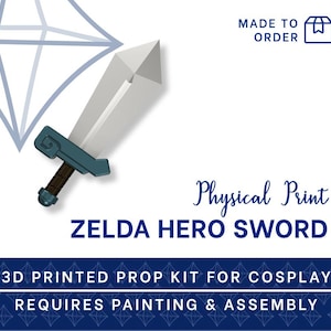 ZELDA Sword of Might lvl 1 3D PRINTED KIT [The Legend of Zelda: Echoes of Wisdom] Cosplay Prop