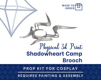 Shadowheart Camp Brosche 3D Gedruckt Kit - Baldurs Gate 3 Cosplay Accessoire