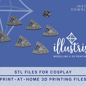 GALE Accessories STL Files (Baldur&#39;s Gate 3) Cosplay Prop | 3D Print files