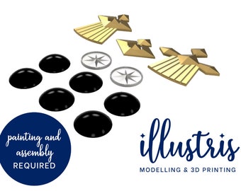 GARREG Mach Brooch Accessories  3D Printed Kit [Fire Emblem Three Houses] Cosplay Prop