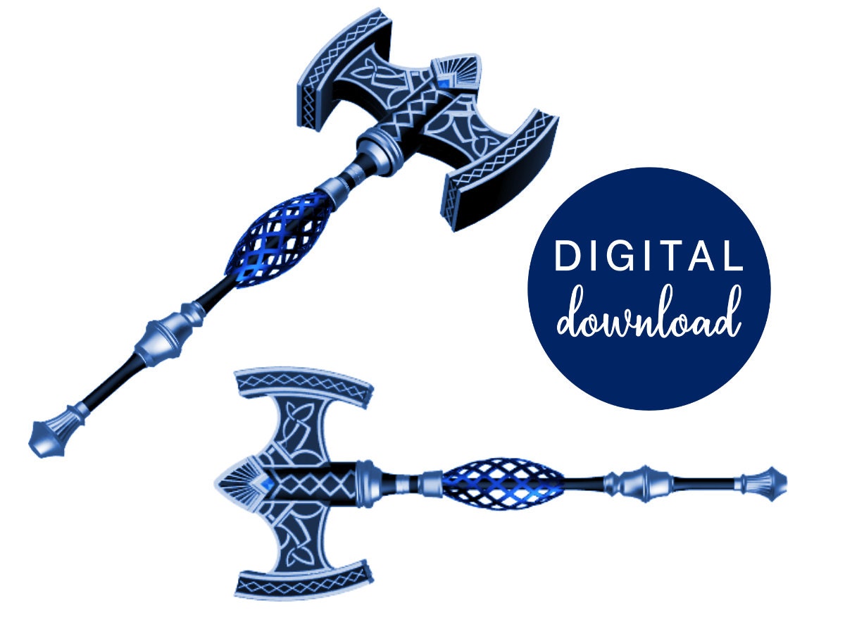 GAIA Hammer STL Files - Final Fantasy XIV Cosplay Prop (Digital Download)