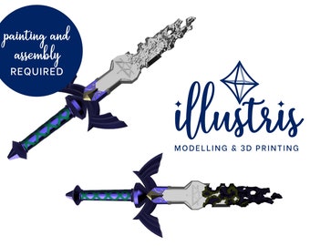 Decayed Sword of Legend 3D Printed Kit - Cosplay Prop