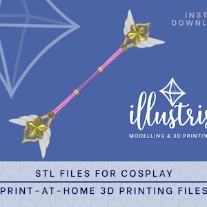 LUX Star Guardian Staff STL FILES [League of Legends] Cosplay Prop | 3D Print files