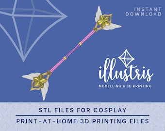 LUX Star Guardian Staff STL FILES [League of Legends] Cosplay Prop | 3D Print files