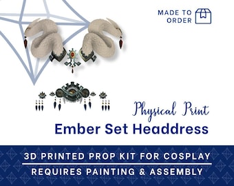 Link Ember Horns 3D Printed Kit - Zelda Tears of the kingdom Cosplay Prop