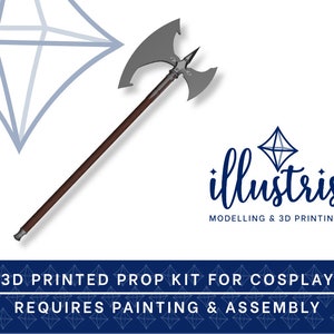 KARLACH Starter Axe 3D Printed Kit (Baldur&#39;s Gate 3) Cosplay Prop
