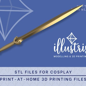 RIPTIDE Sword (Show Ver.) STL Files Cosplay Prop | 3D Print files
