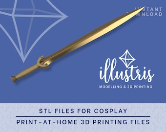 RIPTIDE Sword (Show Ver.) STL Files Cosplay Prop | 3D Print files