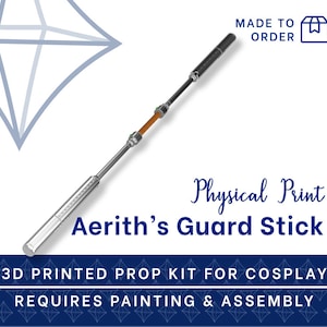 AERITH Guard Stick 3D PRINTED KIT (Final Fantasy Vii Remake) Cosplay Prop