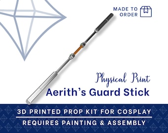 Aerith Guard Stick 3D Gedruckt Kit - Final Fantasy 7 Remake Cosplay Prop