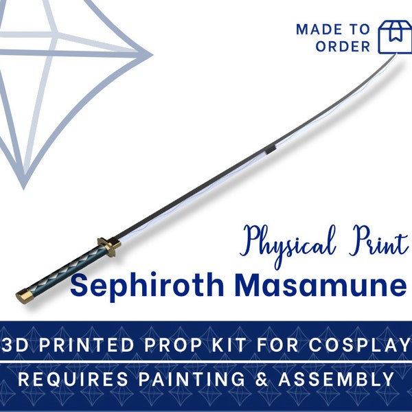 SEPHIROTH Katana (Masamune) 3D Printed KIT [Final Fantasy 7 Remake]