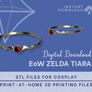 ZELDA Tiara STL Files [The Legend of Zelda: Echoes of Wisdom] Cosplay Accessories
