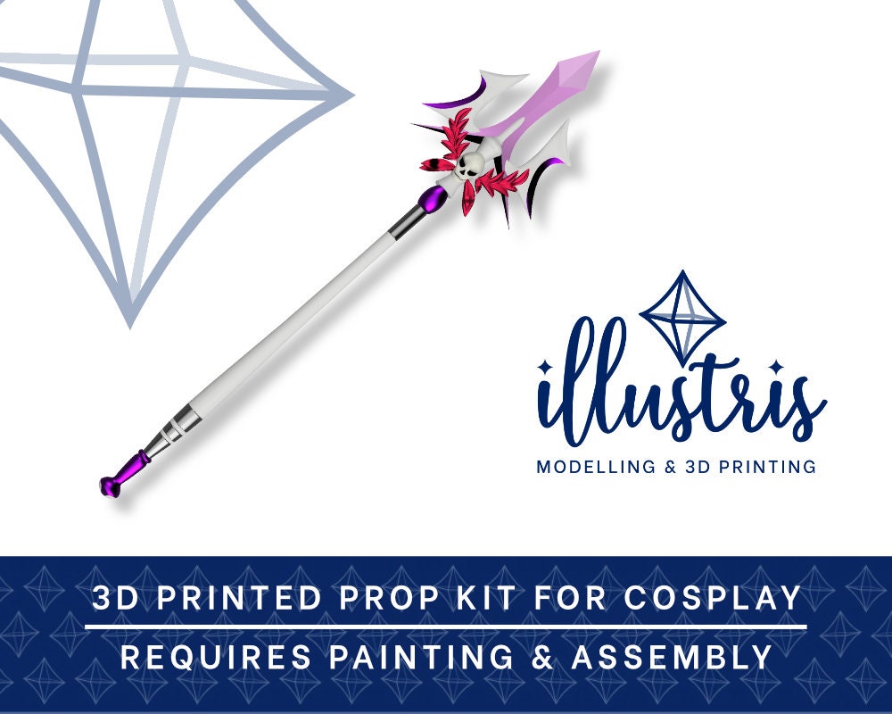 Eternal Spear: Aspect of Hades 3D PRINTED KIT [Hades] Cosplay Prop