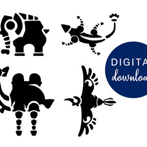 CHAMPIONS Divine Beasts Details SVG FILES [Legend of Zelda: Breath of the Wild]