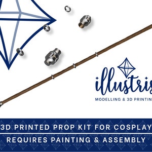 GALE Staff 3D Printed Kit (Baldur's Gate 3) Cosplay Prop