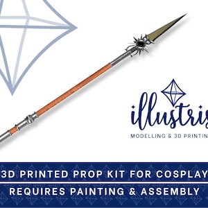 SHADOWHEART Spear of the Night 3D Printed Kit [Baldur's Gate 3] Cosplay Prop