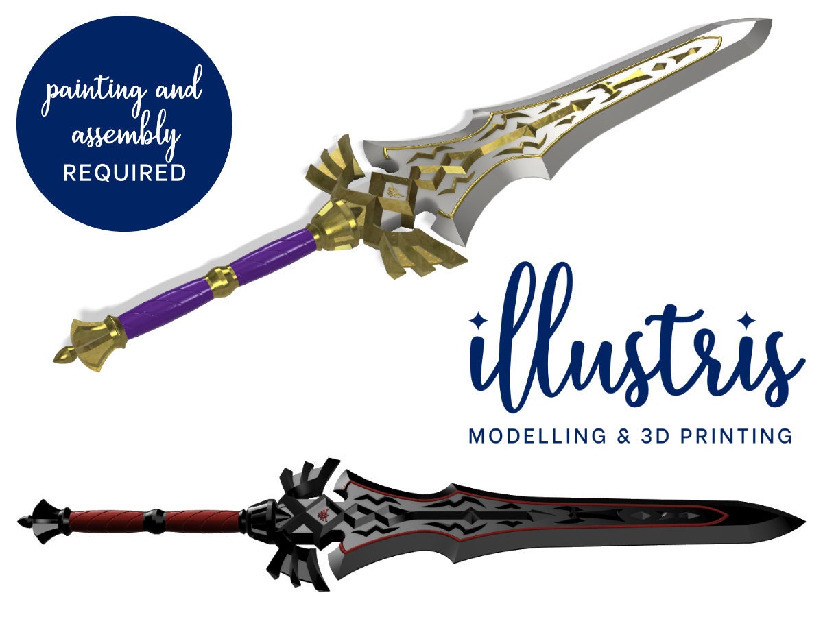 Link Royal Claymore 3D Printed Kit - Zelda Breath of the Wild Cosplay Prop  - Etsy
