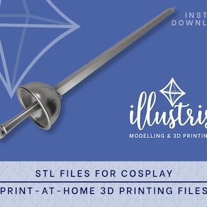 SWORDSMAN PEACH Sword STL Files [Princess Peach: Showtime!] Cosplay Prop | 3D Print files