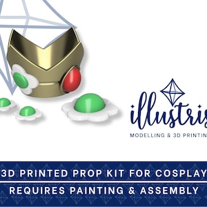 DAISY Accessories 3D PRINTED KIT [Super Mario Bros] Cosplay Prop