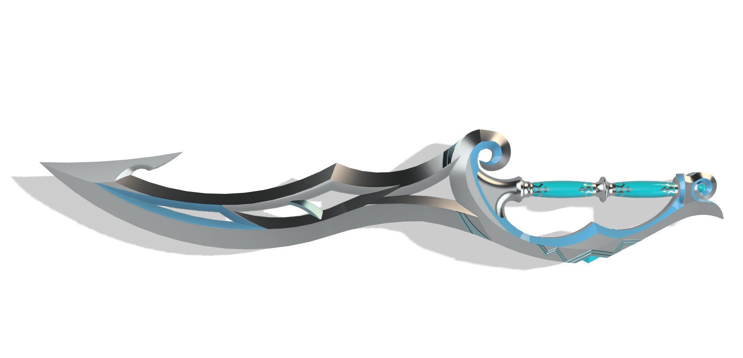 ZORA Silber Longsword 3D PRINT Legend of Zelda Breath of the Etsy