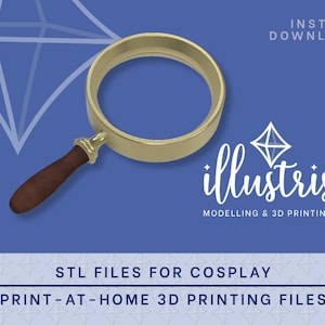 DETECTIVE PEACH Magnifying Glass STL Files [Princess Peach: Showtime!] Cosplay Prop | 3D Print files
