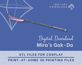Mira's Spear Gok-Do STL Files - Kpop Demon Hunters Cosplay Prop (Digital Download)