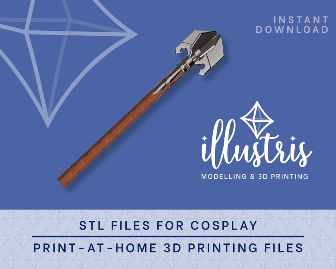 SHADOWHEART Mace STL FILES baldur's Gate 3 Etsy