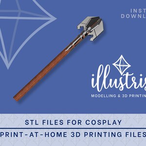 SHADOWHEART Mace STL FILES (Baldur&#39;s Gate 3) Cosplay Prop | 3D Print files
