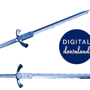 BYLETH Knight-Captain&#39;s Sword STL FILES [Fire Emblem: Three Hopes] Cosplay Prop | 3D Print files